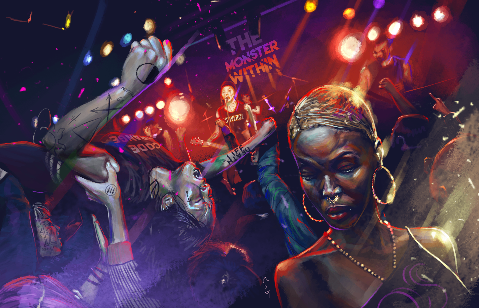 A Bloody Bloody Beat — punk concert scene